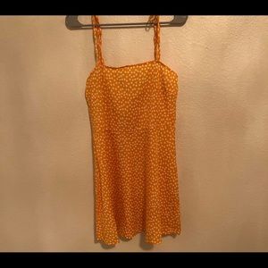 yellow flower summer dress